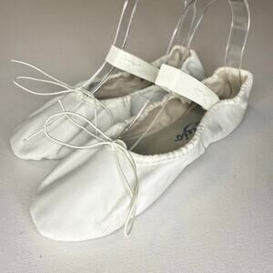 Capezio White Leather Ballet Shoes Women size 7